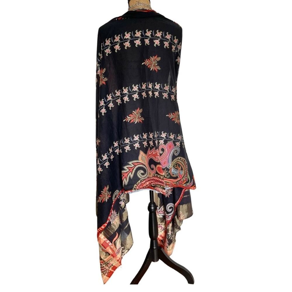 SAPPHIRE - Dupatta scarf / shawl Sugar Cookie Printed Unstitched PLCE-LUXV5A-10 - Picture 7 of 12